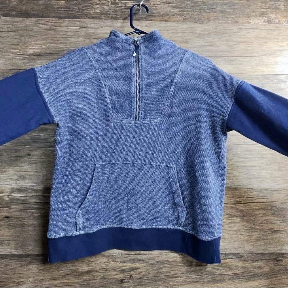 Vineyard Vines Heathered Blue Quarter-Zip Hoodie - Picture 2 of 11